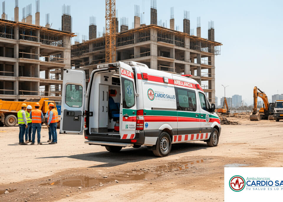 Alquiler de ambulancias en Lima para empresas constructoras y obras
