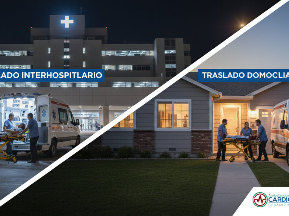 Diferencias entre traslado interhospitalario y traslado domiciliario